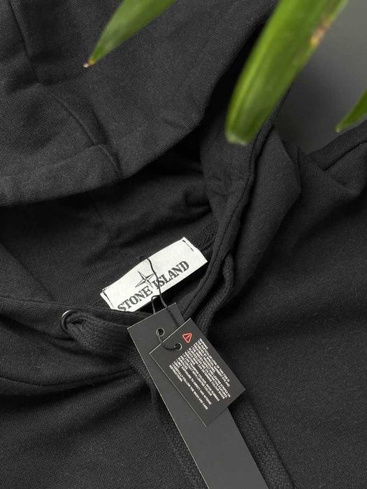 Черная Зип Худи Стон Айленд — Кофта Худі Stone Island