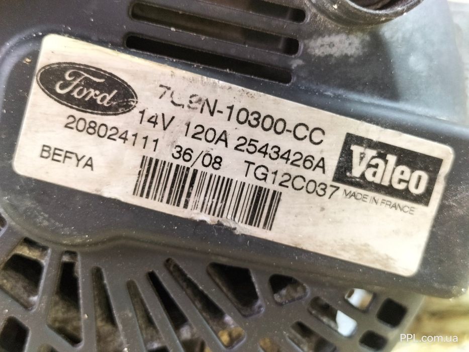 Ford Fiesta MK7 2008-2017 C-Max B-Max генератор 7G9N-10300-CC