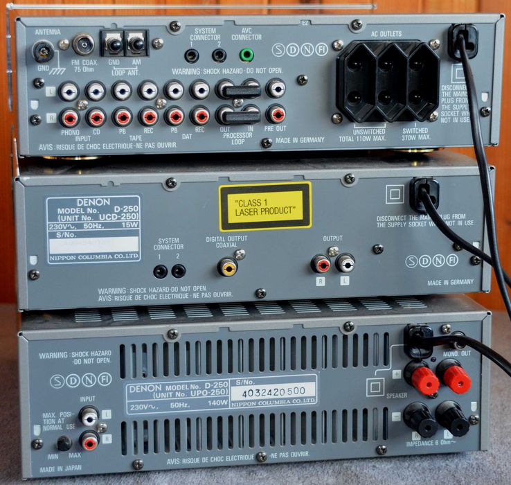 Denon wieża stereo UPC-250 UPO-250 UPT-250 High`End +Pilot
