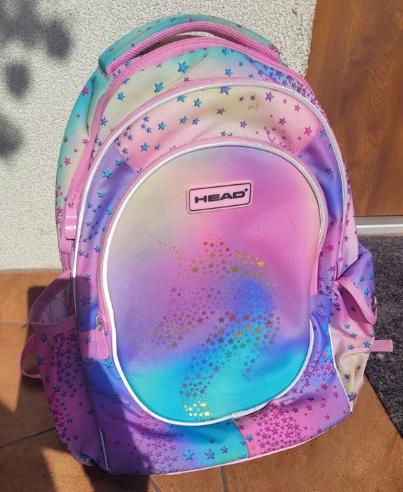 Plecak szkolny tornister firmy HEAD z konikiem