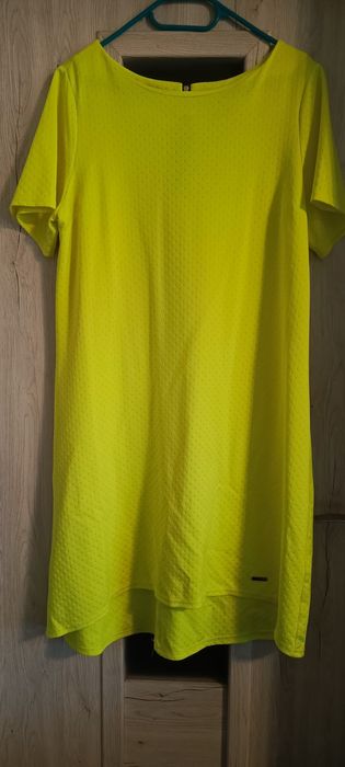 Piękna sukienka seledynowa 44 L/xl