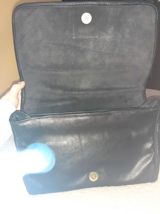 torba skórzana z elementami SKÓRY WĘŻA