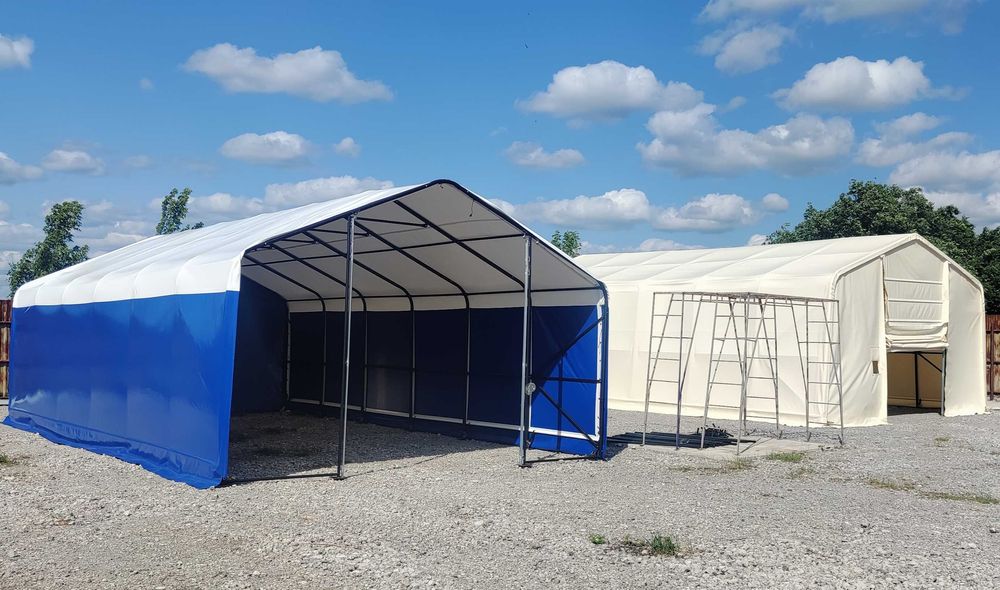 Промислова палатка ПВХ 12.4х6х4м | Швидкозбірний склад від виробника