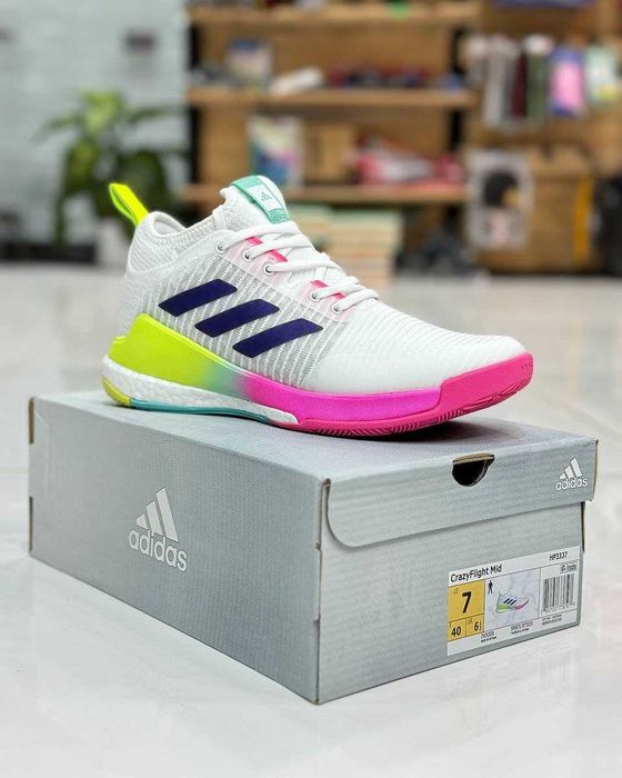 Кроссовки  Adidas Crazyflight Mid Shoes Grey