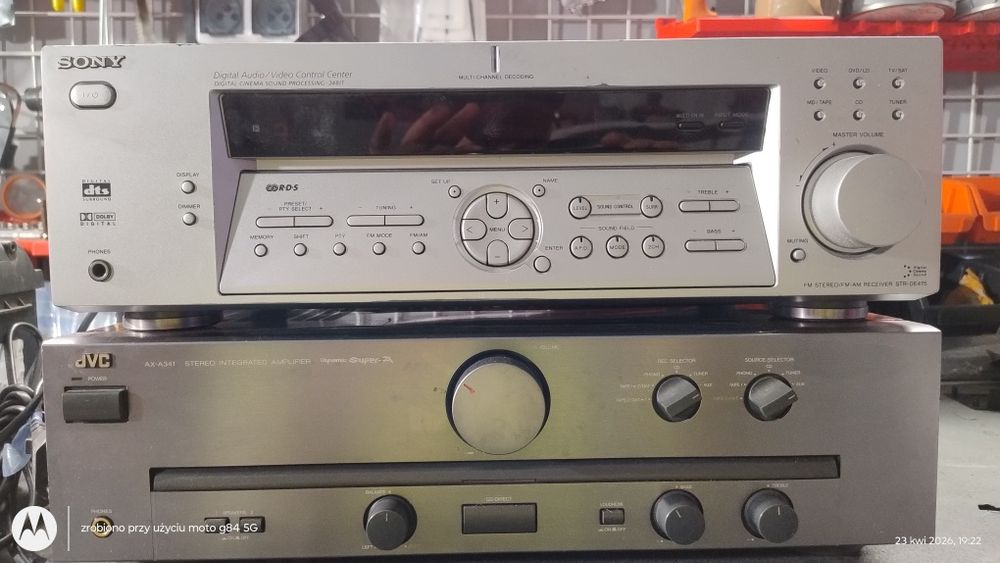 Zmacniacz, Yamaha,Sony,głośniki.