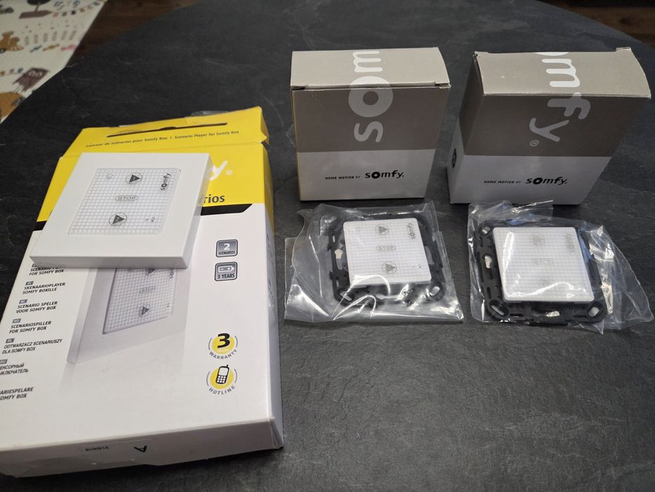 Somfy Pilot Smoove Scenario Player for TaHoma Przycisk Io  3szt