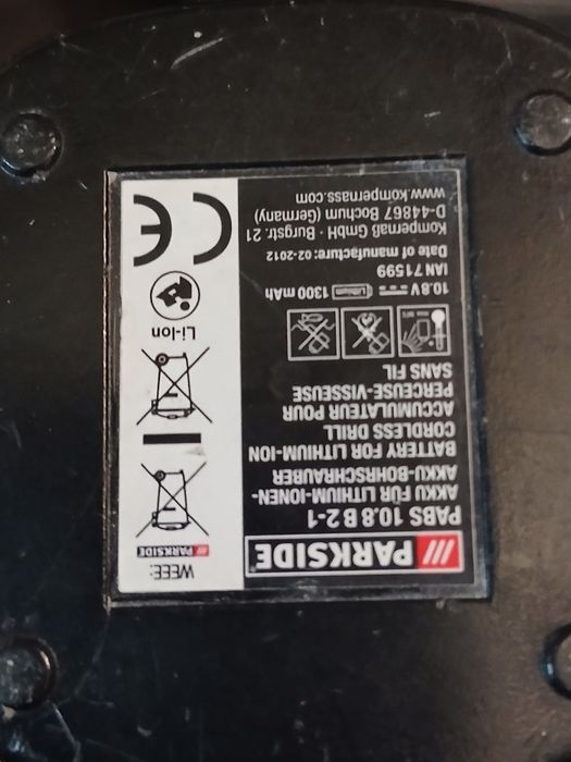 Wkrętarka Parkside PABS 10.8 B2 używana