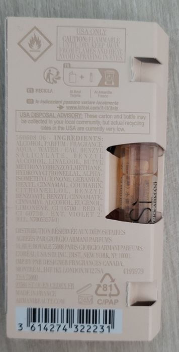 Giorgio Armani Sì Parfum 1.2 ml - Oryginał