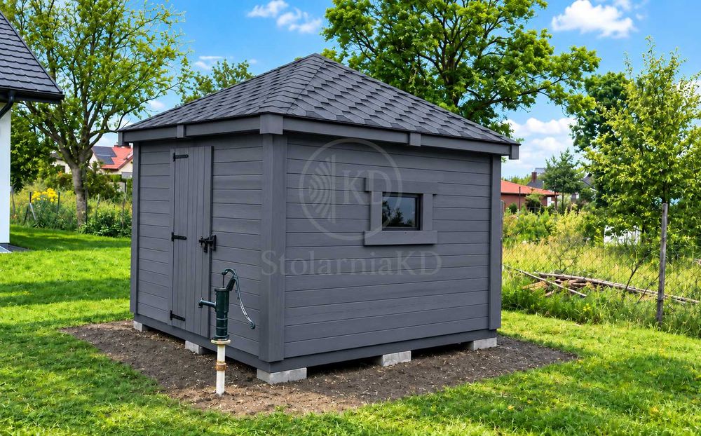 Domek narzędziowy 4x5 | DN1 4x5 m | Domek drewniany na każdy wymiar | StolarniaKD