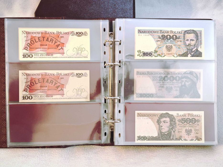 Kolekcja banknotów tzw. małego PRL-u (123 banknoty) st. 1 / UNC