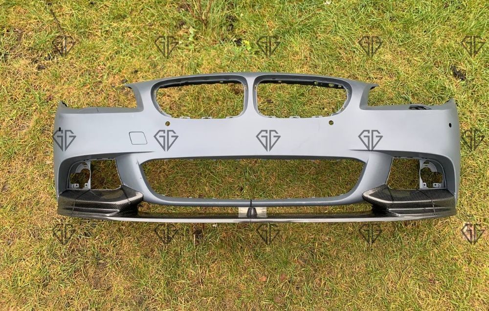 Сплитер переднього бампера BMW F10 F11 губа м-пакет MP Style Carbon