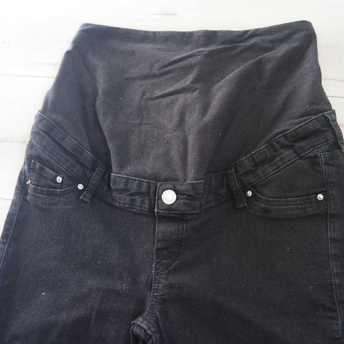 spodnie ciążowe M czarne rurki HM Mama skinny high