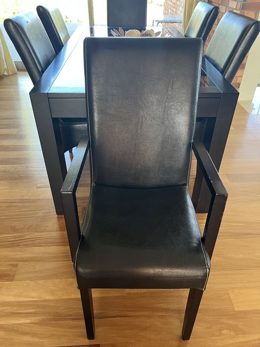 Mesa de jantar extensível + 6 cadeiras