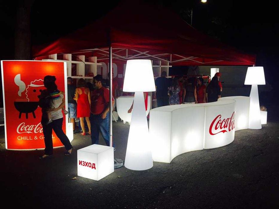 Mobiliario led varios balcões led