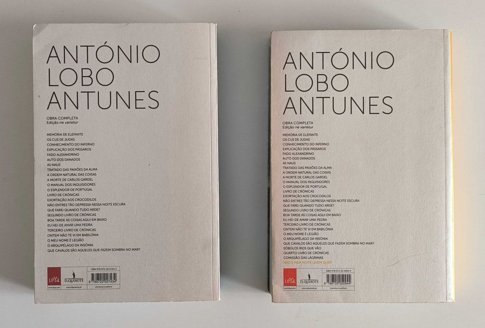 António Lobo Antunes - Dois Livros