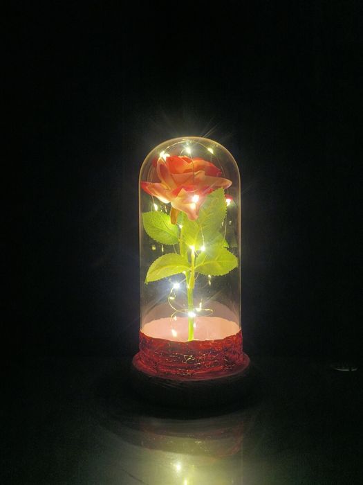 Троянда світлодіодна в колбі