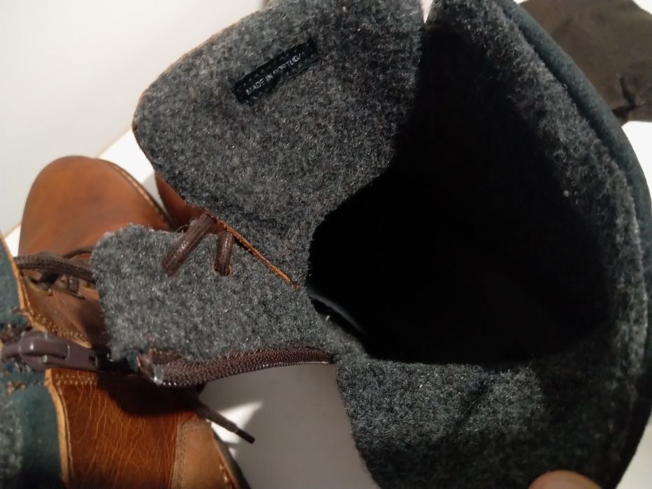 ‼️Bull boxera Brązowe buty męskie zimowe z ociepleniem skóra naturalna