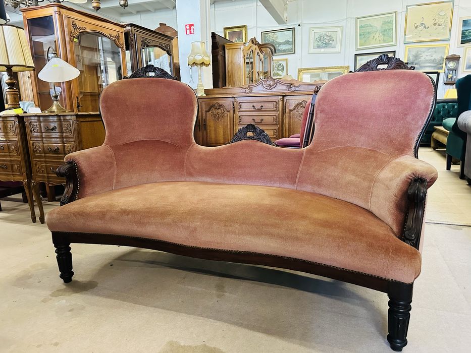 Konwersacyjna sofa w stylu wiktoriańskim :) ŚLICZNY ANTYK :)
