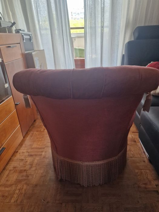 Vendo poltrona de veludo