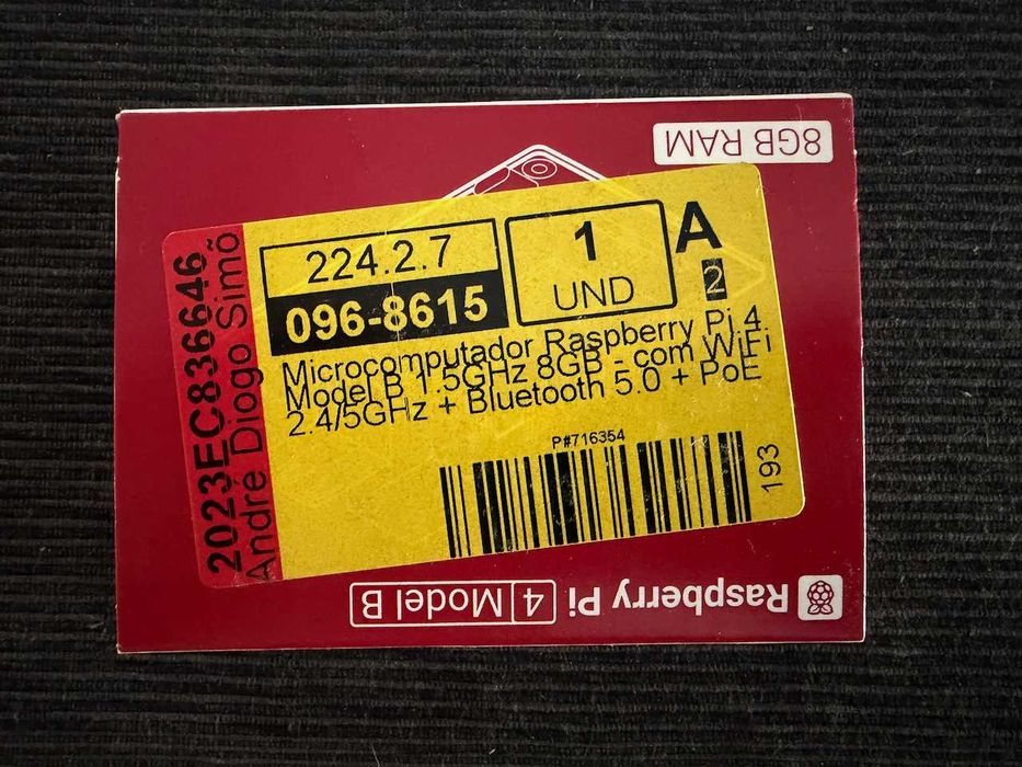 Raspberry Pi 4 model B 8Gb RAM448430339838464000