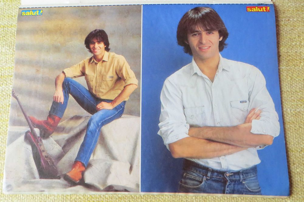 Música Anos 80 Salut Marc Lavoine Goldman 1985 Poster Julien e Birgine