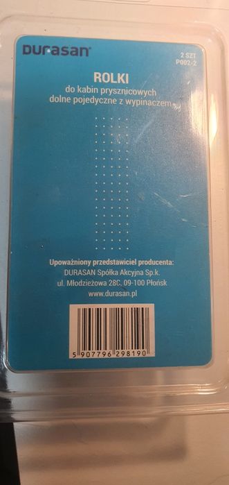 Rolki do kabin prysznicowych dolne