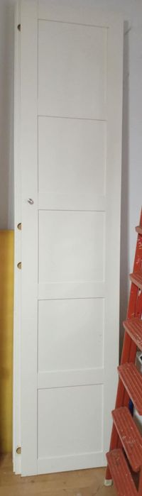 BERGSBO, Drzwi pax, fronty  białe 50x229 cm 3 sztuki