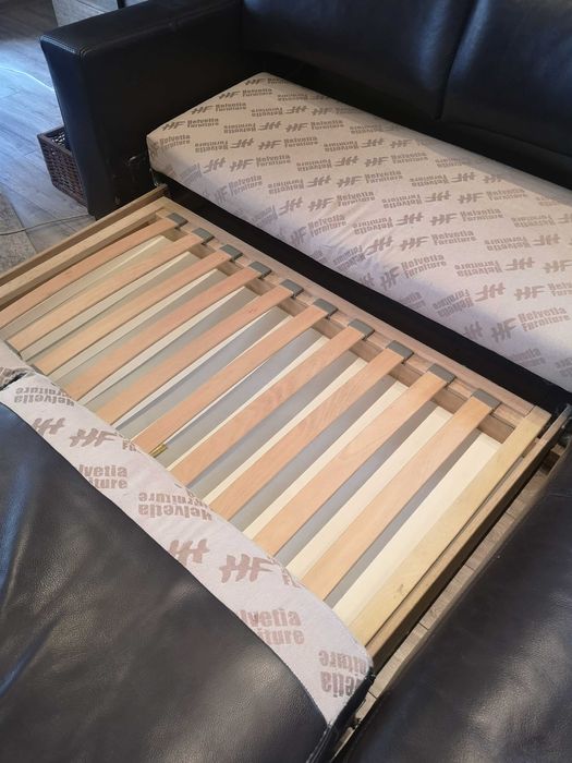 Kanapa narożna skóra naturalna