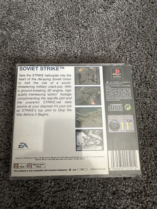 Jogo Soviet Strike Playstation 1 ( PS1 )