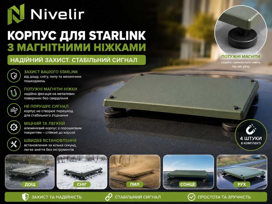 Захисний корпус для Starlink mini на авто