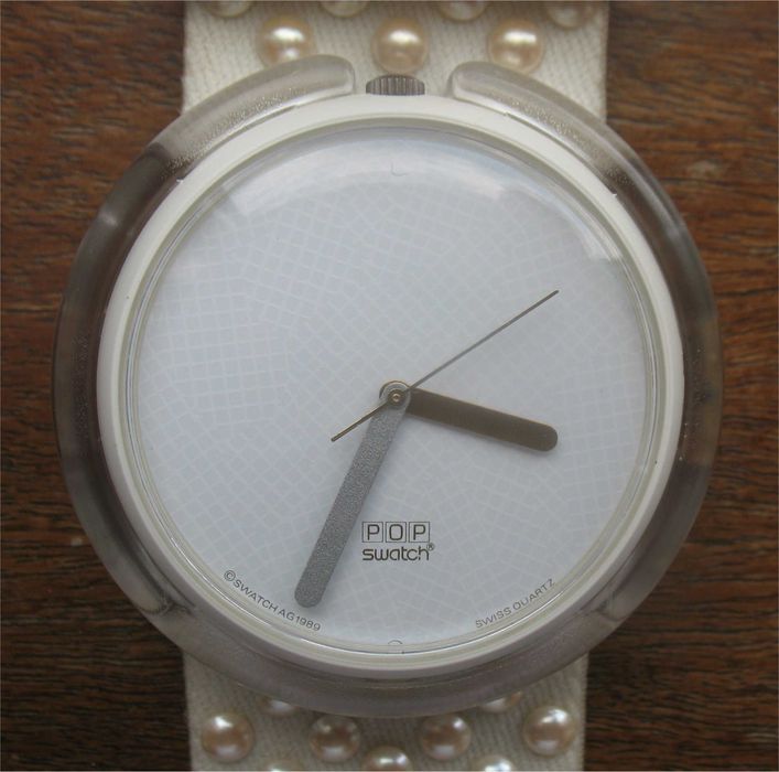 Swatch Pop Vintage - Haute Couture, Blanc De Blanc -PWBW10 4 (1 9 8 9)