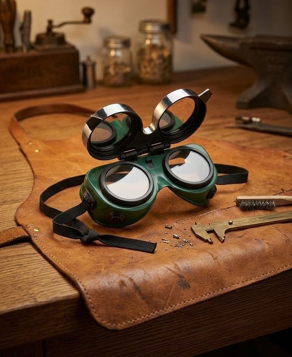 Óculos de Soldador Profissionais - Lente Rebatível (Flip-up)