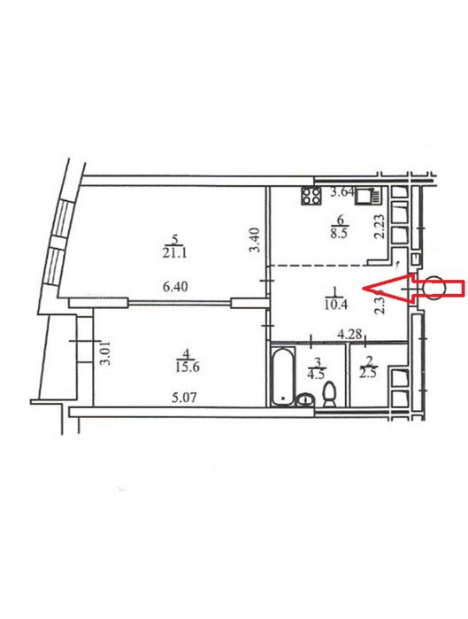 Продаж двокімнатної 64.1 кв.м. на Печерську вул. Коновальця 36в