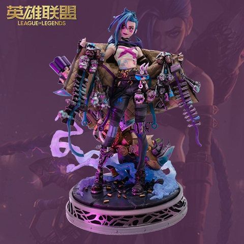 NOWA Statuetka Arcane Champion Jinx 1:7 – Riot Games Merch (Oryginał)