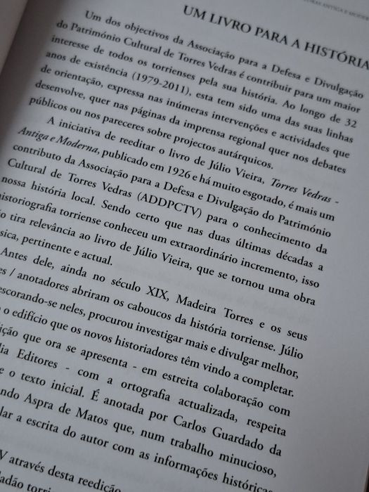 Monografia sobre a história de Torres Vedras por Julio Vieira