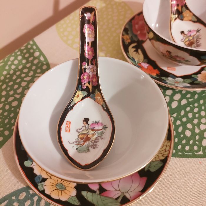 Komplet porcelany chińskiej z lat 70-80