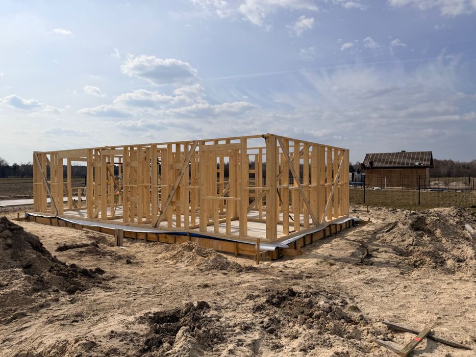 Konstrukcja szkielet domu o powierzchni 70m2 Lublin C24