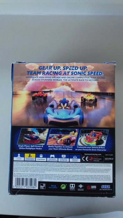 Ps4 Sonic Team Racing Kolekcjonerska z Figurką