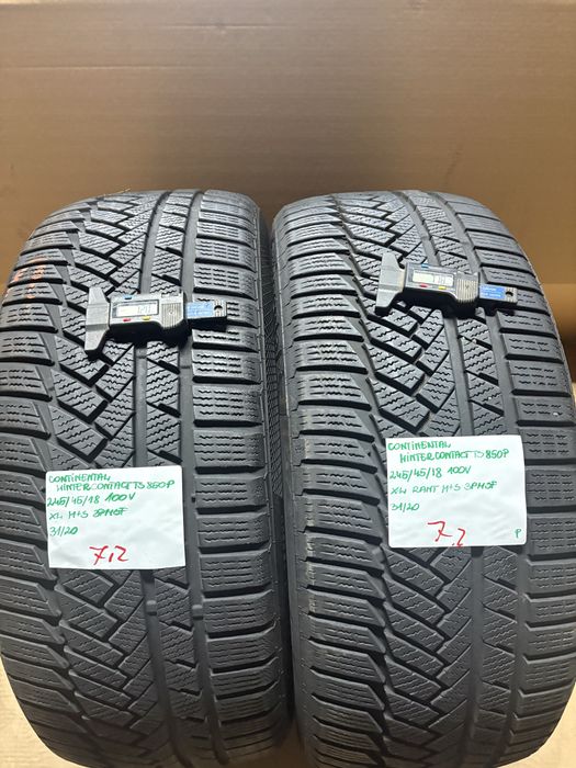 2x 245/45R18 100V CONTINENTAL WINTERCONTACT TS850P opony zimowe XL RANT M+S 3PMSF