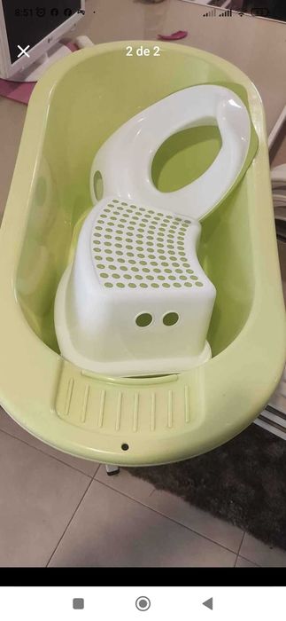 Banheira bebe  /redutor e degrau sanita criança