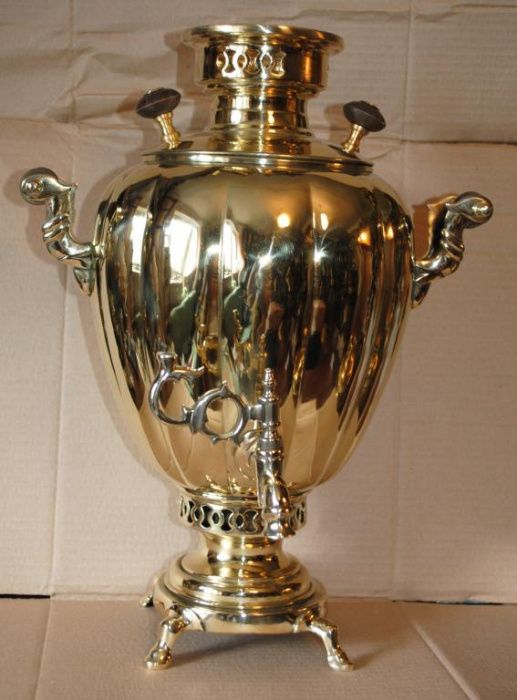 Самовар яйцо долями робочий шикарний антик Шемарін на стильну кухню.