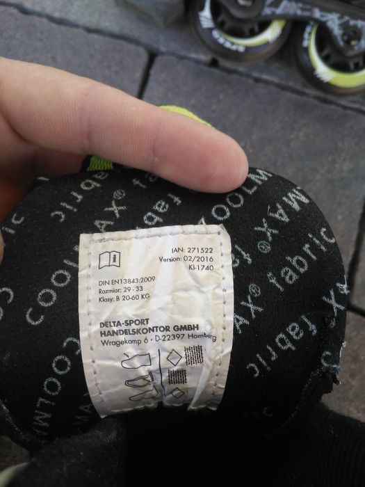 Rolki 29-33,  DELTA SPORT
