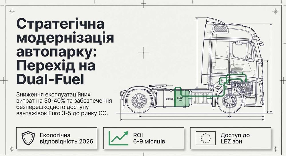 Газодизель — економія дизеля до 70% | Переобладнання дизеля на газ CNG/LPG під ключ. ГБО на дизель. зниження витрати палива -70%