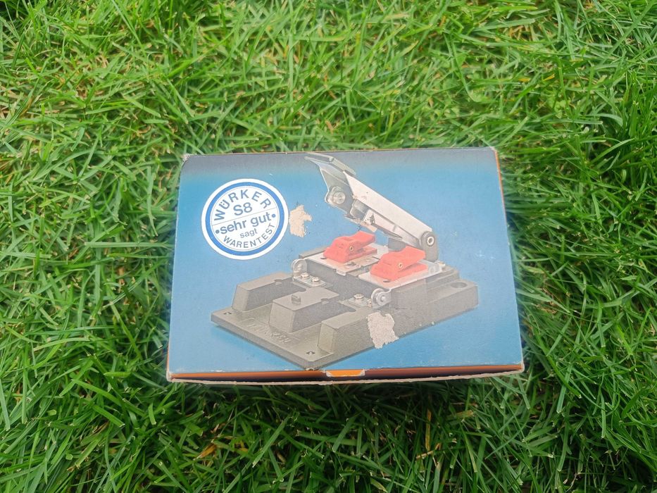 NOWA sklejarka do taśm filmowych Würker S8 Super 8 prasa montażowa vintage