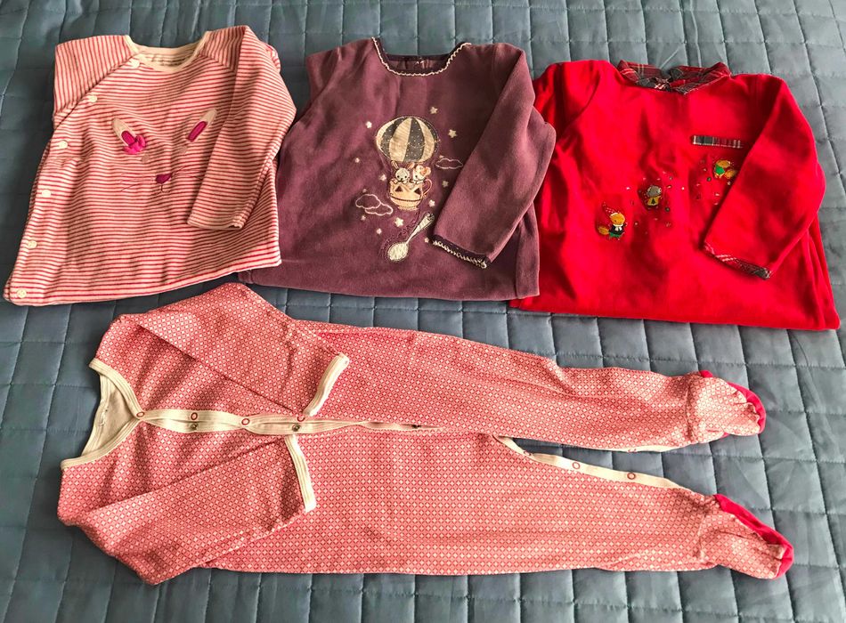 WIOSNA LATO zestaw ubrań dla dziewczynki r.86 40 szt bdb!