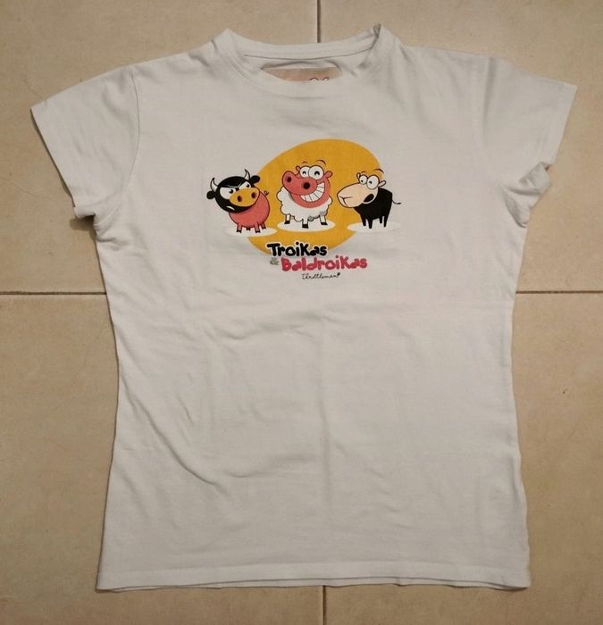 T-shirt branca da Throttleman