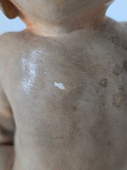 Escultura Vintage de Teixeira Lopes em Terracota e Gesso