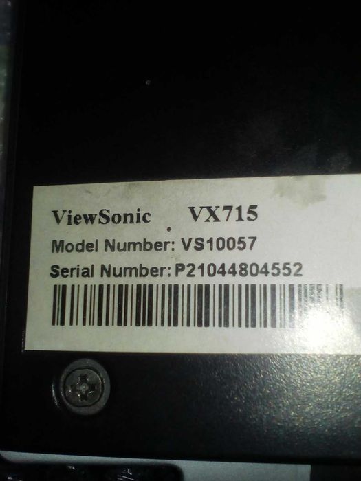 ViewSonic VX715 не працюе