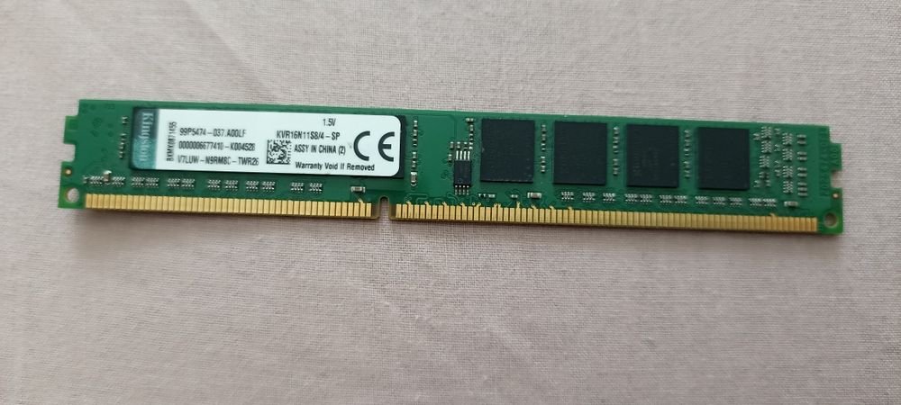 Планка Kingston 4GB DDR3 1600MT ОЗУ оперативная память