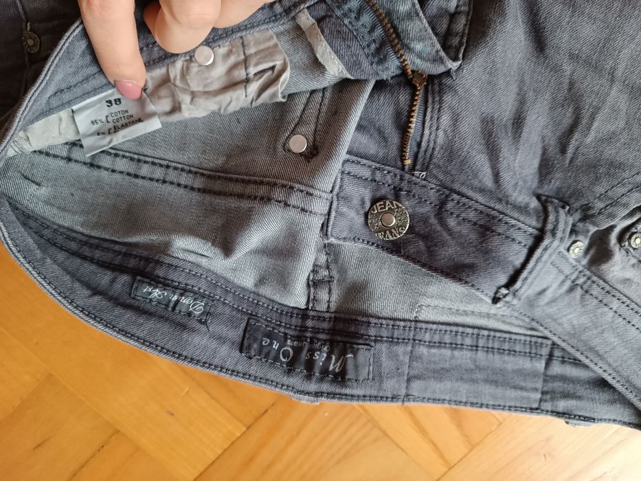 Spodnie jeansowe damskie 38M-40L szare